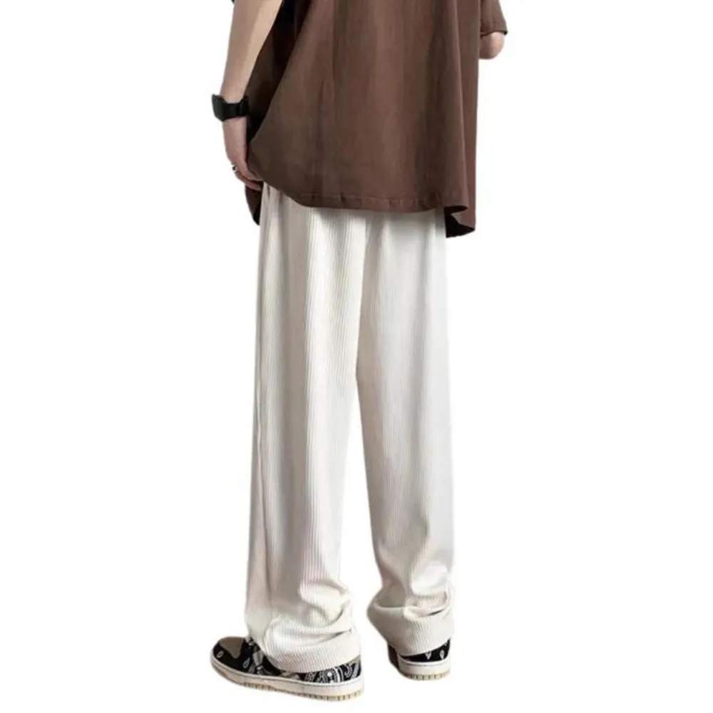 "Classic Solid Color Straight" Sweatpants