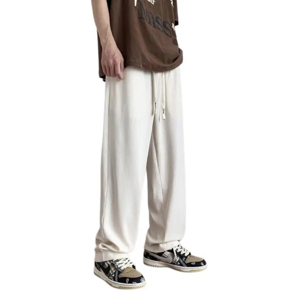 "Classic Solid Color Straight" Sweatpants