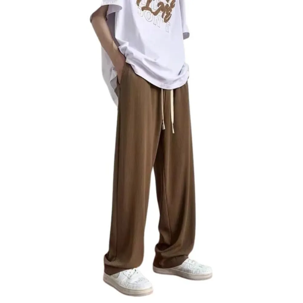 "Classic Solid Color Straight" Sweatpants