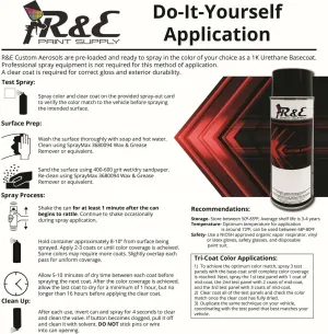 R&E Paint Supply Compatible with Ford LL, Deep Wedgewood Blue Metallic Automotive Paint, 11oz Aerosol