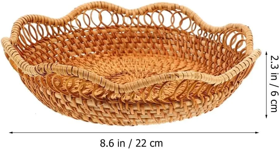 Rattan Basket Household Kitchen Storage Storage Tray