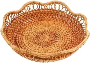Rattan Basket Household Kitchen Storage Storage Tray