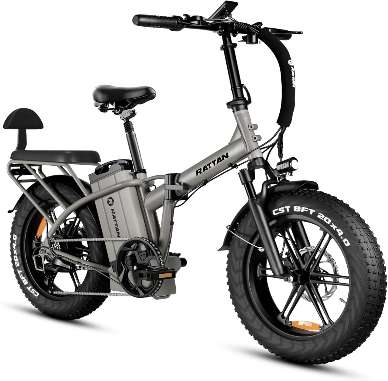 Rattan LM/LF Pro/Ultra 1500/1800W(Peak) Electric Bike, 13Ah/40.5Ah Battery, 60-120Miles Range,Folding Electric Bike, 28MPH/33MPH Foldable Ebikes, Hydraulic Brakes, 20" X 4.0 Fat Tire Ebike, 2 Seater