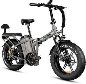 Rattan LM/LF Pro/Ultra 1500/1800W(Peak) Electric Bike, 13Ah/40.5Ah Battery, 60-120Miles Range,Folding Electric Bike, 28MPH/33MPH Foldable Ebikes, Hydraulic Brakes, 20" X 4.0 Fat Tire Ebike, 2 Seater