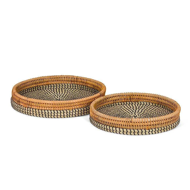 RATTAN SEAGRASS TRAY SM