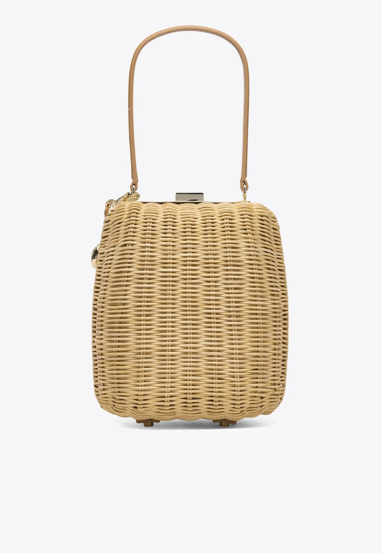 Rattan Top Handle Bag