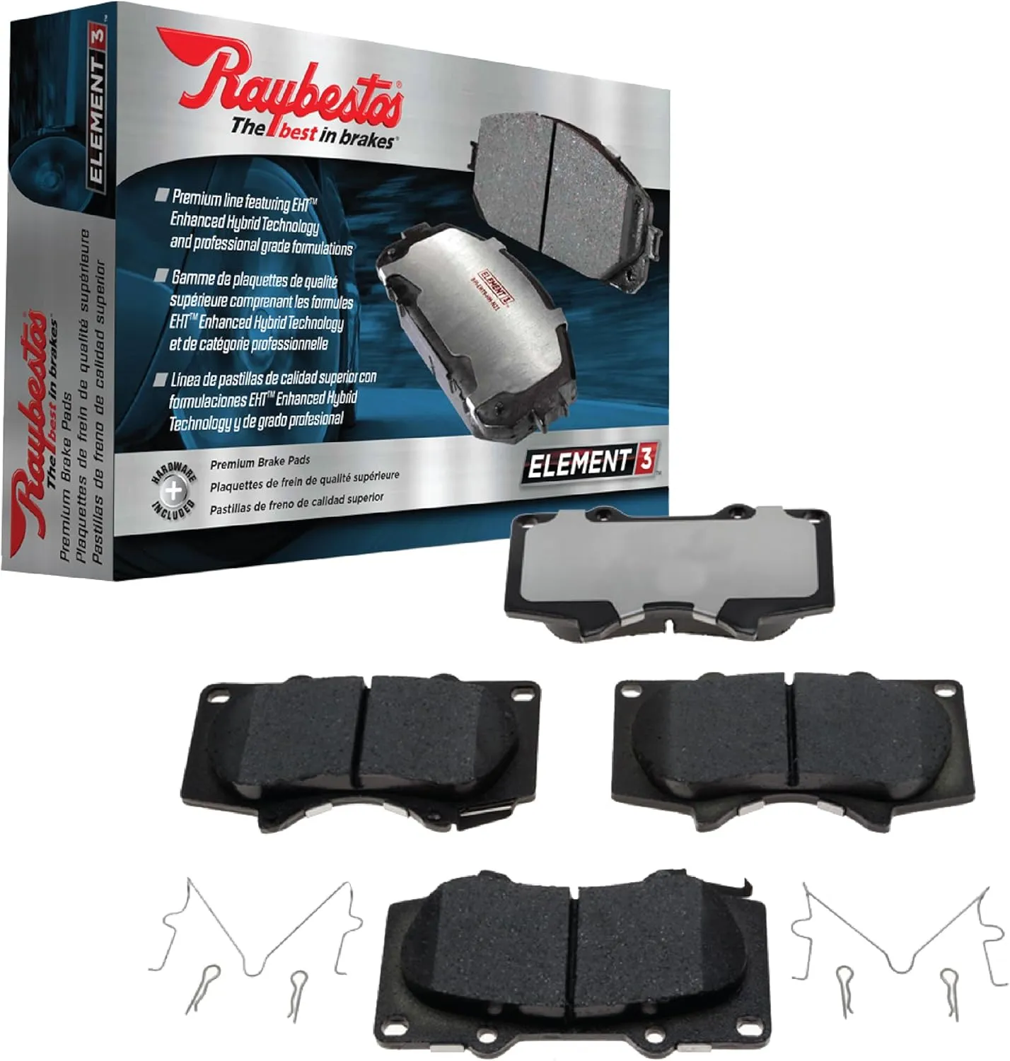 Raybestos PGD824M Professional Grade Semi-Metallic Disc Brake Pad Set