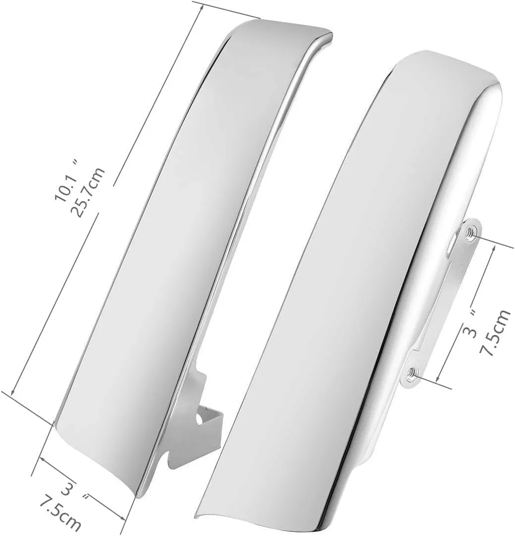Rear Saddlebag Gap Filler Strips 2014-2023 Compatible with Harley Touring, Road King, Road Glide, Electra Glide, Ultra Limited, Chrome (2014-2023)