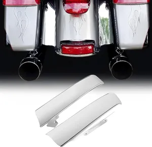 Rear Saddlebag Gap Filler Strips 2014-2023 Compatible with Harley Touring, Road King, Road Glide, Electra Glide, Ultra Limited, Chrome (2014-2023)