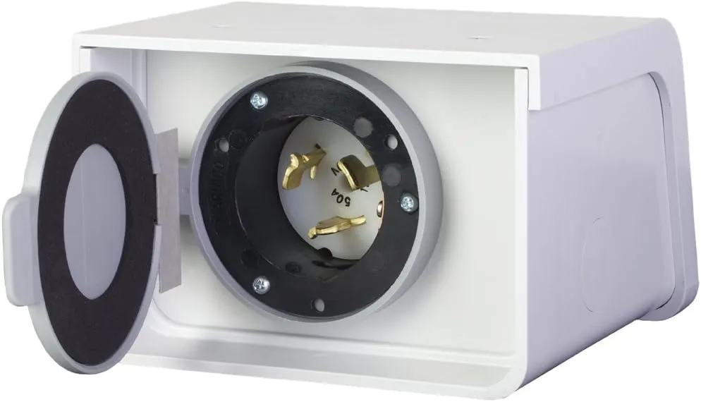 Reliance Controls Non-Metallic Power Inlet Box, Amps 50