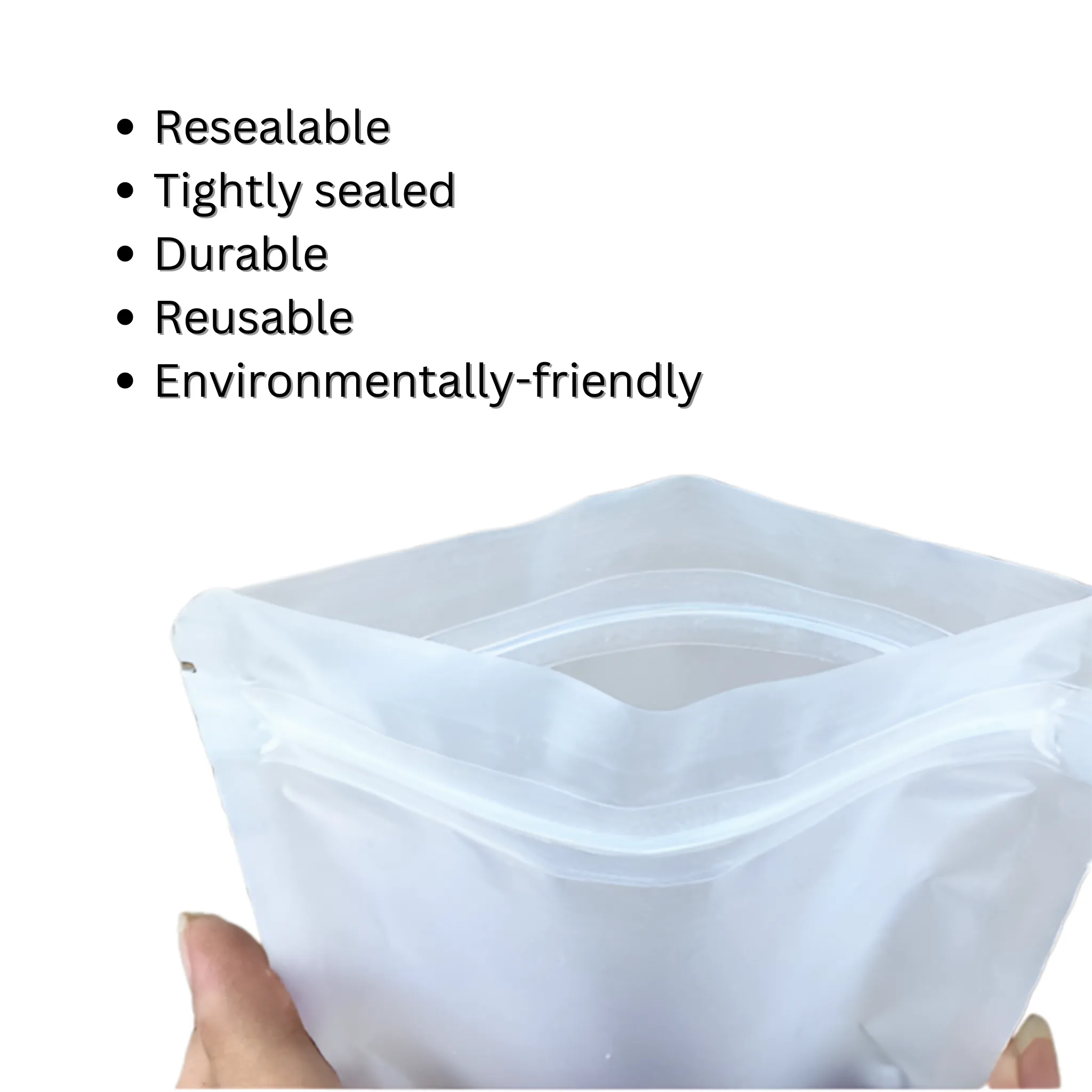 Resealable Zip Lock Flat Matte Plastic Bag - 90 X 130mm- Best Plastic Zip Lock Bags In Australia