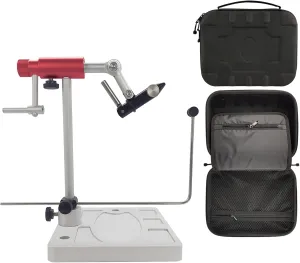 Riverruns Colorado Full Rotary Fly Tying Vise with a Hard Shell Vise Bag Rotation Resistance Adjustment Hook Sizes 26 to 4/0