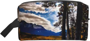 Rocky Mountain Range Print Storage Bags Travel Cosmetic Organizer Bag Large Capacity Zippered Storage Pouch