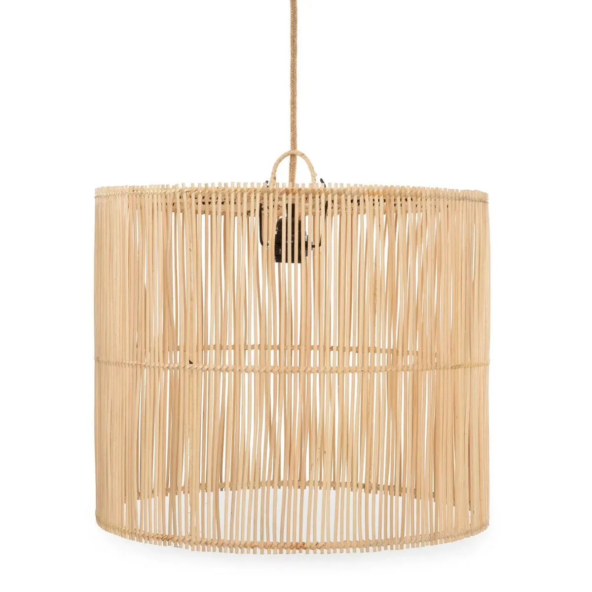 Rootz Chacha Pendant Light - Rattan Lamp - Cone Wicker Shade - Elegant Design - 45cm x 50cm x 45cm