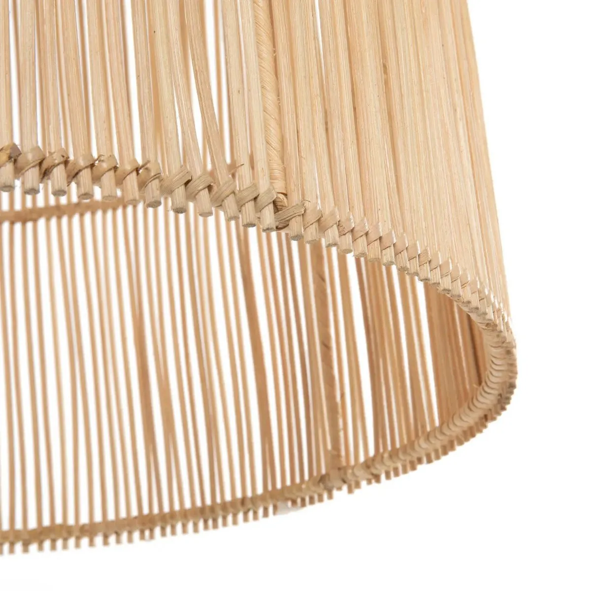 Rootz Chacha Pendant Light - Rattan Lamp - Cone Wicker Shade - Elegant Design - 45cm x 50cm x 45cm