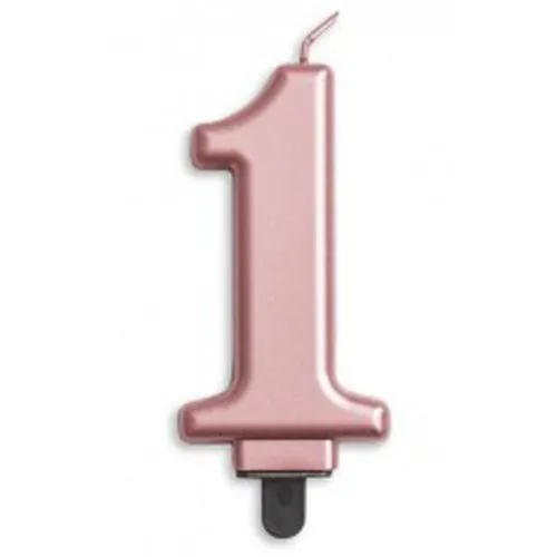 Rose Gold Jumbo Candles "0" - "9"
