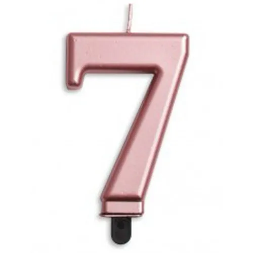 Rose Gold Jumbo Candles "0" - "9"