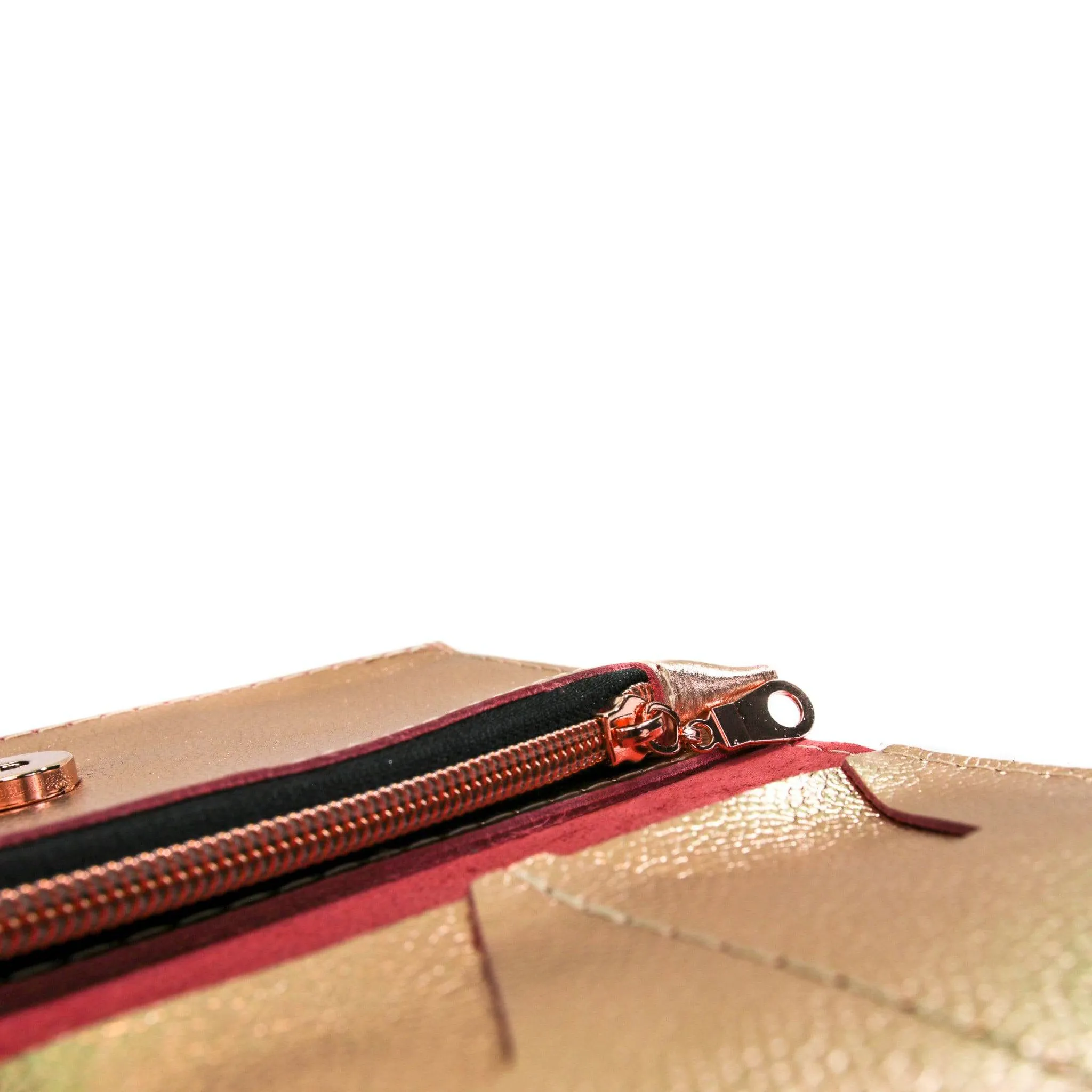 Rose Gold Leather Wallet