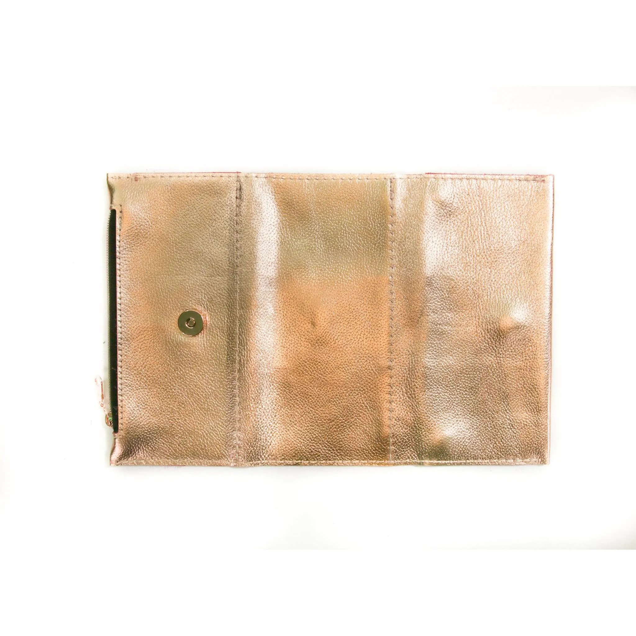 Rose Gold Leather Wallet
