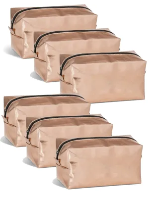 Rose Gold Metallic Cosmetic Make Up 6pack