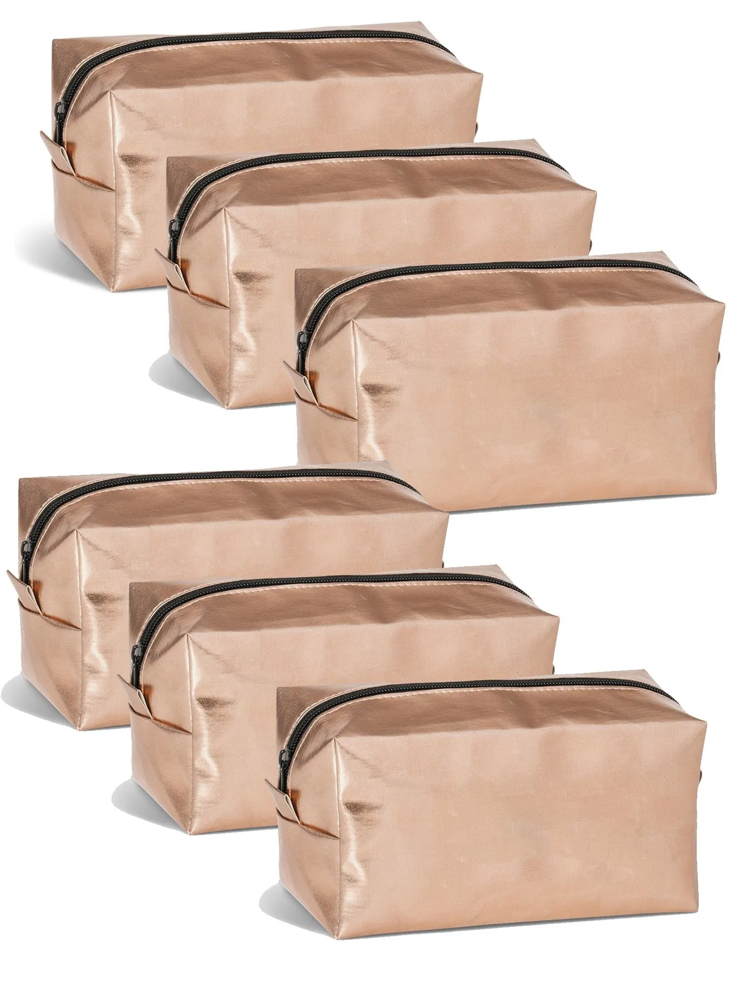 Rose Gold Metallic Cosmetic Make Up 6pack