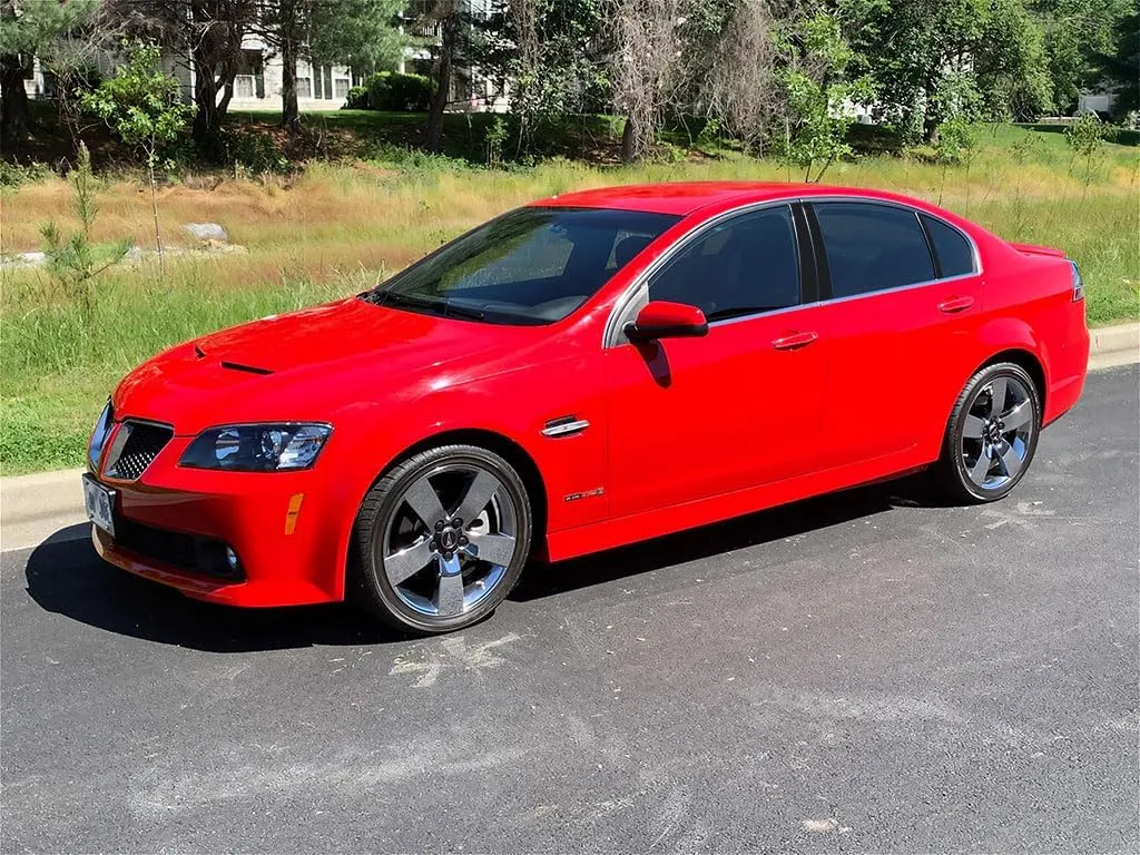 Rvinyl Pillar Post Pre Cut Window Trim Kits in Gloss Black Compatible with Pontiac G8 2008-2009 - Adhesive Backs