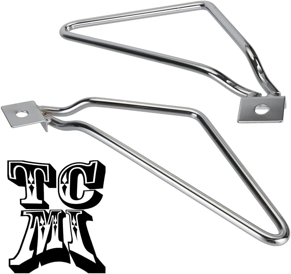 Saddlebag Bracket Support, Motorcycle Saddlebags Mount Brackets Support Fits for Harley 883 Iron XL883N Dyna Fat Bob FXDF (silver)