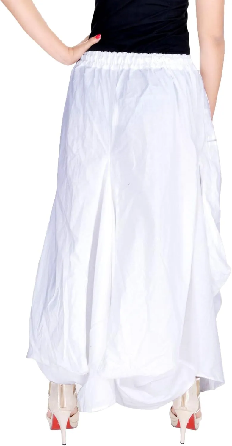 SARJANA HANDICRAFTS Women Cotton Solid Pockets Skirt Hippie Afghani Ethnic