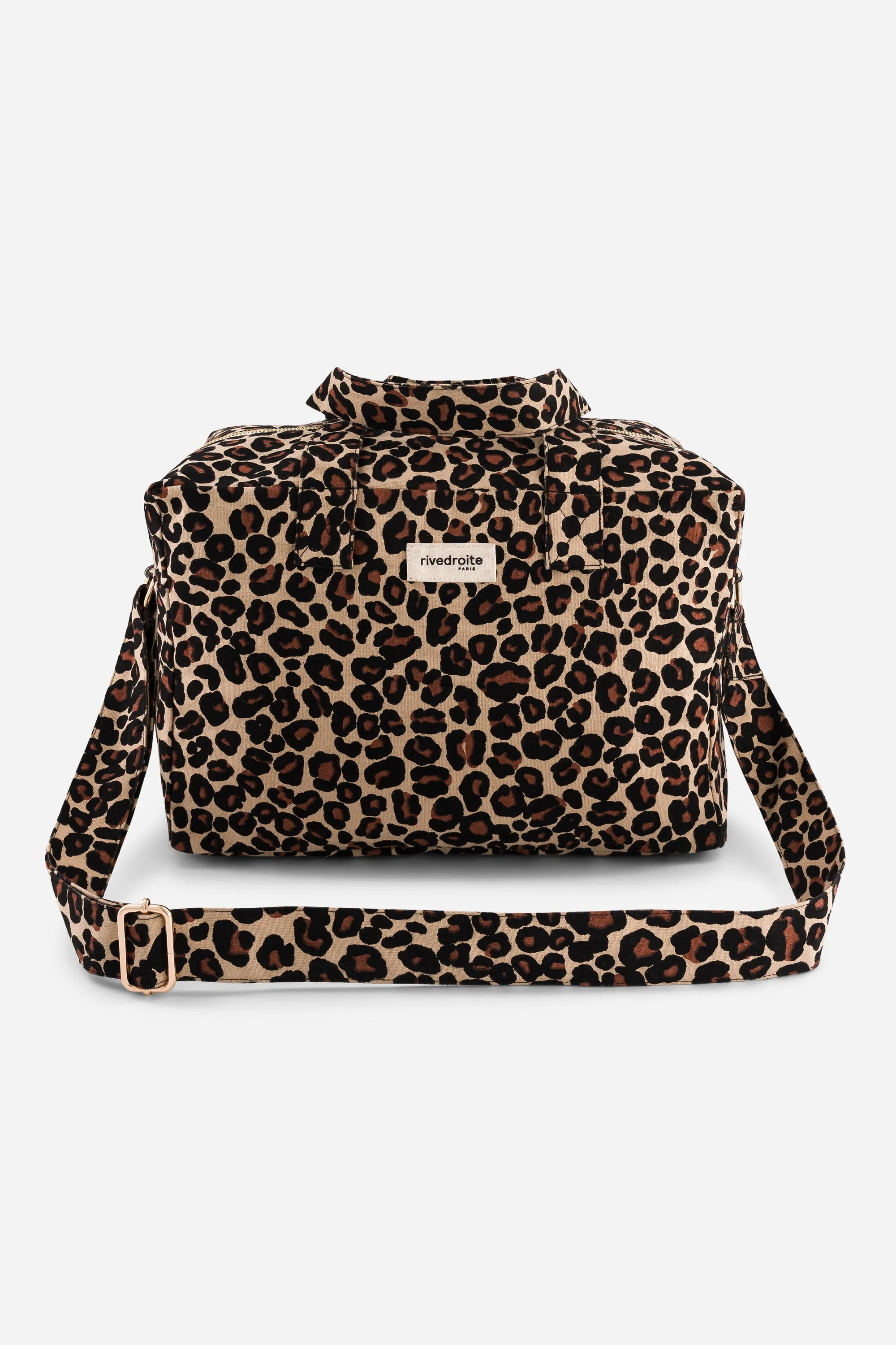 Sauval the city bag - Recycled cotton Leopard Beige sand