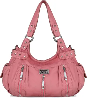 Scarleton Purses for Women Large Hobo Bags Washed Vegan Leather Shoulder Bag Satchel Tote Top Handle Handbags, H1292