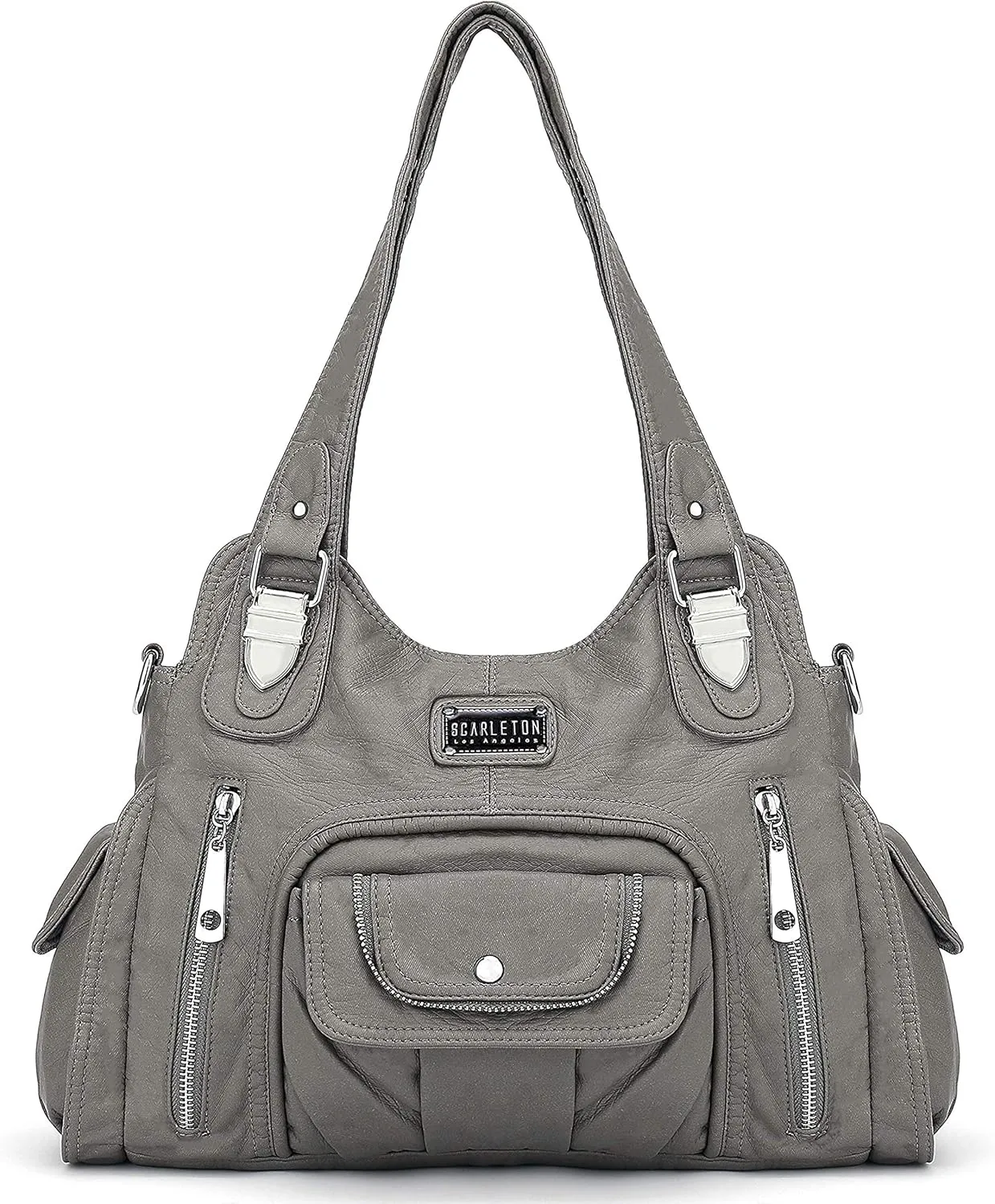 Scarleton Purses for Women Large Hobo Bags Washed Vegan Leather Shoulder Bag Satchel Tote Top Handle Handbags, H1292