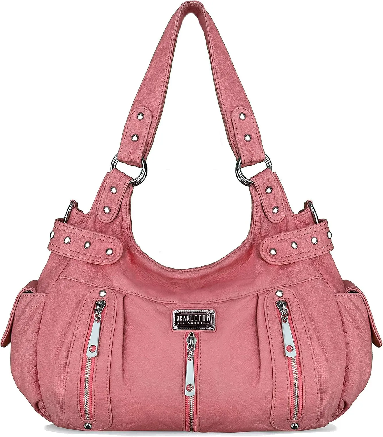 Scarleton Purses for Women Large Hobo Bags Washed Vegan Leather Shoulder Bag Satchel Tote Top Handle Handbags, H1292