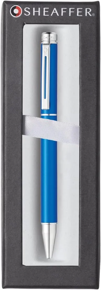 Sheaffer 200 Chrome Trim Ballpoint, Matte Metallic Blue (E2915551)