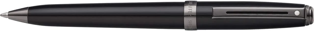 Sheaffer Prelude Gloss Black Ballpoint Pen with Gun Metal Tone PVD Trim