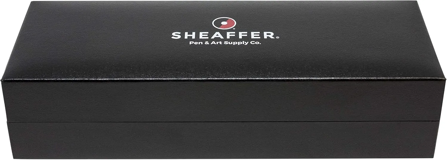 Sheaffer Prelude Gloss Black Ballpoint Pen with Gun Metal Tone PVD Trim