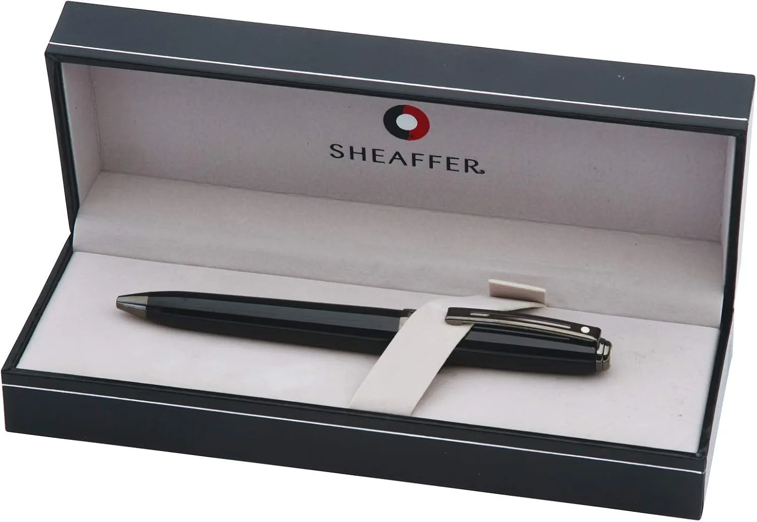 Sheaffer Prelude Gloss Black Ballpoint Pen with Gun Metal Tone PVD Trim
