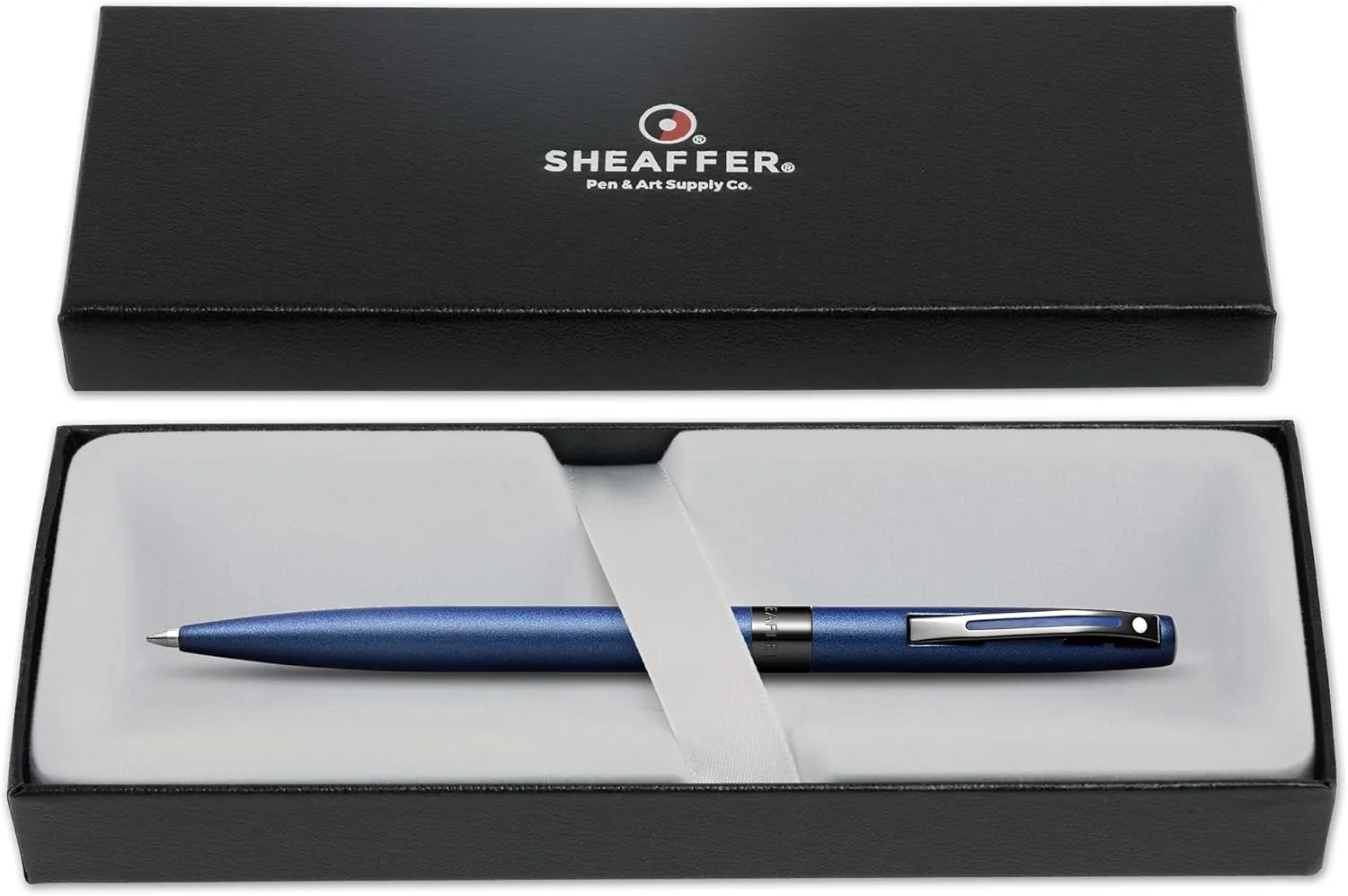 Sheaffer Reminder Matte Metallic Blue w/Glossy Black PVD Appointments Ballpoint Pen