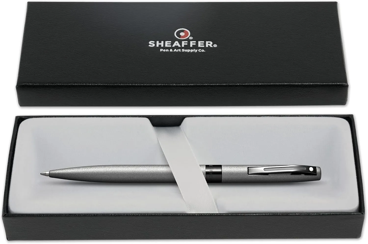 Sheaffer Reminder Matte Metallic Gunmetal Grey w/Glossy Black PVD Appointments Ballpoint Pen