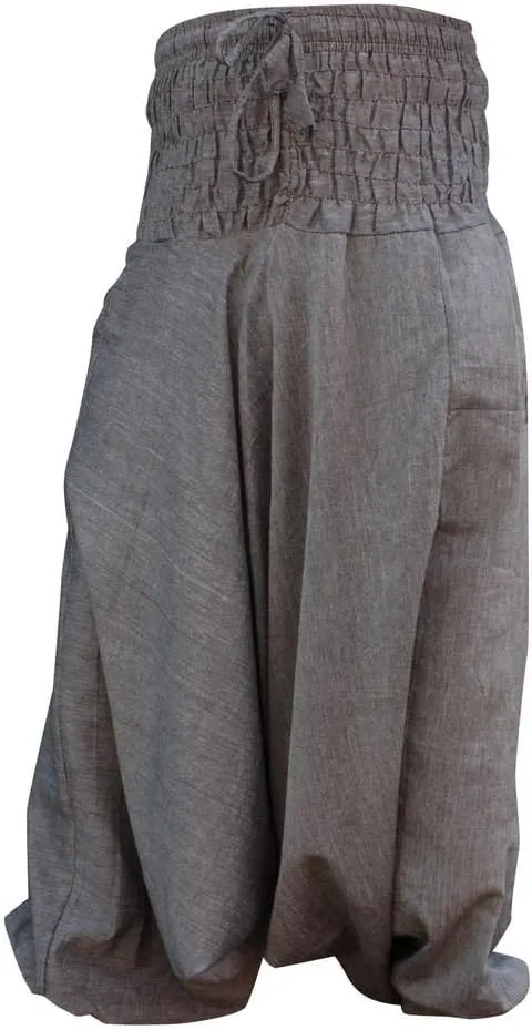 Shopoholic Fashion Plain Hippie Harem Aladdin Baggy Loose Fit Genie Gypsy Trouser Pants