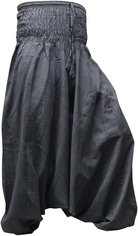 Shopoholic Fashion Plain Hippie Harem Aladdin Baggy Loose Fit Genie Gypsy Trouser Pants