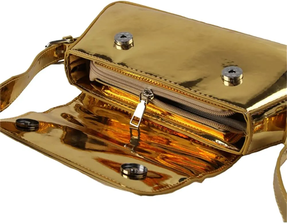 Shoulder Purses for Women Dressy Evening Bag Metallic Clutch Y2k Sparkly Hobo Crossbody Shoulder Bag Handbags