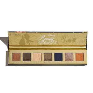 Sigma Beauty Mini Eyeshadow Palette – Limited-Edition Disney’s Beauty and the Beast Makeup Eyeshadow Palette with Matte, Metallic, and Shimmer Finishes, Includes Dual-Ended Brush and Built-In Mirror