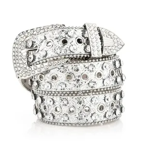 Silver Rhinestone Belt