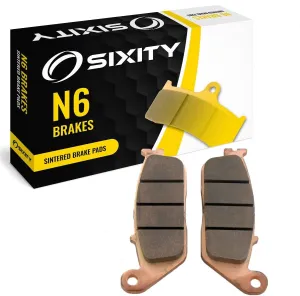 Sixity N6 Front Sintered Brake Pads compatible with Daelim Roadwin 125 2004-2009 Complete Set
