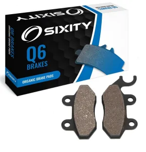Sixity Q6 Front Organic Brake Pads compatible with Daelim A-Four 2006-2008 Complete Set