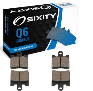Sixity Q6 Front Organic Brake Pads compatible with Daelim S1-125 2006-2009 Complete Set