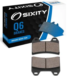 Sixity Q6 Front Organic Brake Pads compatible with Husqvarna SM610R 45mm Marzocchi forks 60mm Caliper Mount Centers 2000 Complete Set