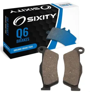 Sixity Q6 Front Organic Brake Pads compatible with Husqvarna TC 250 48mm Marzocchi Kayaba forks 95mm Caliper Centres 2002-2003 Complete Set