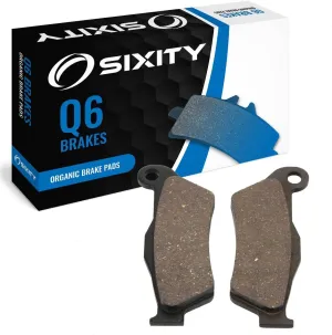 Sixity Q6 Front Organic Brake Pads Compatible with Husqvarna TC250 45mm Marzocchi Forks 60mm Caliper Mount Centers 2012 Complete Set