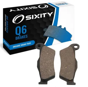 Sixity Q6 Front Organic Brake Pads compatible with Husqvarna TC450 45mm Marzocchi forks 60mm Caliper Mount Centers 2003 Complete Set